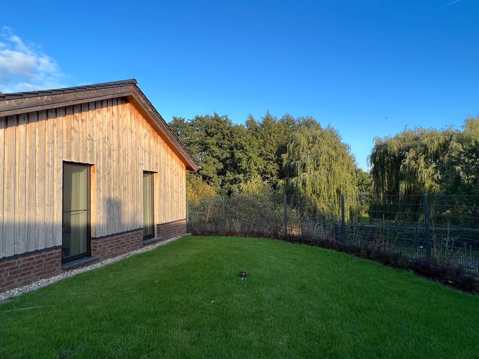Ferienhaus Auszeit Mit Sauna Schwarz Exterior foto
